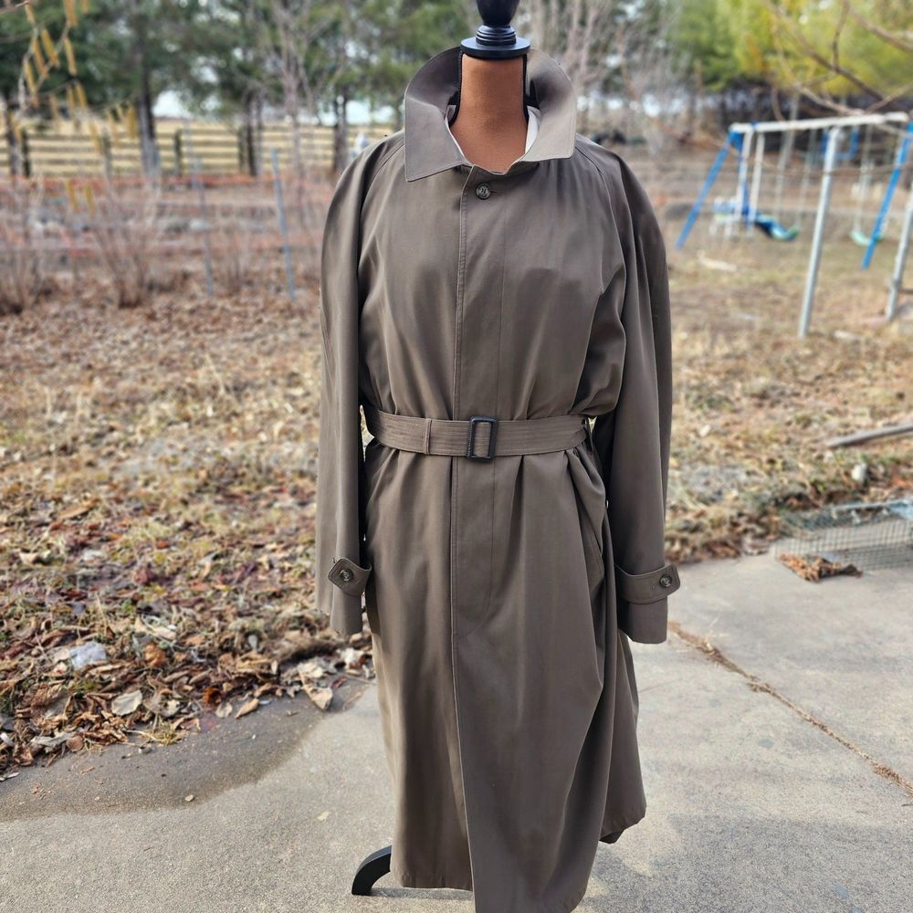 Ralph Lauren Brown Trench Coat for Men with Removable Liner, Pre-owned - Picture 1 of 15